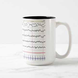 Café Em Dois Tons Caneca de EEG - sono do REM