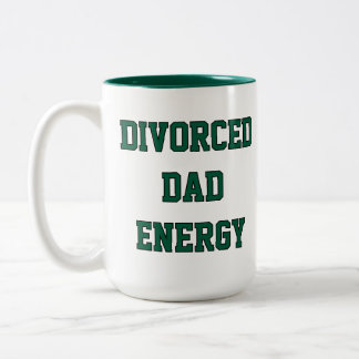 Café Em Dois Tons Caneca de Energia de Pai Divorciado