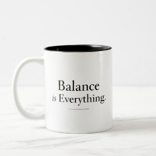 Café Em Dois Tons Caneca de Equilíbrio de Qi - Caneca de Acupuntura 