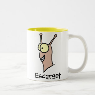 Café Em Dois Tons Caneca de Escargot