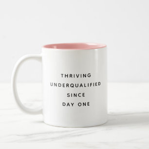 Café Em Dois Tons Caneca de Escritório Divertida com Citações Sarcás