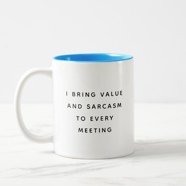 Café Em Dois Tons Caneca de Escritório Engraçada com Presentes de Ci (Esquerda)