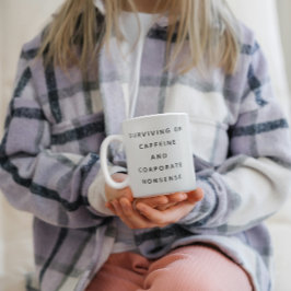 Café Em Dois Tons Caneca de Escritório Engraçada com Presentes de Ci