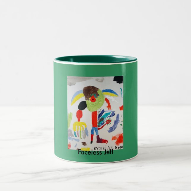 Café Em Dois Tons Caneca de Facless Jeff (Centro)