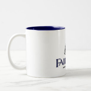 Café Em Dois Tons Caneca de Fairmist - gráfico do pingo de chuva