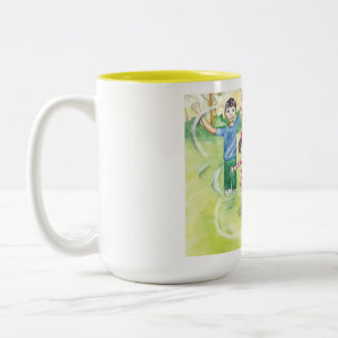 Café Em Dois Tons Caneca de fala dos amigos