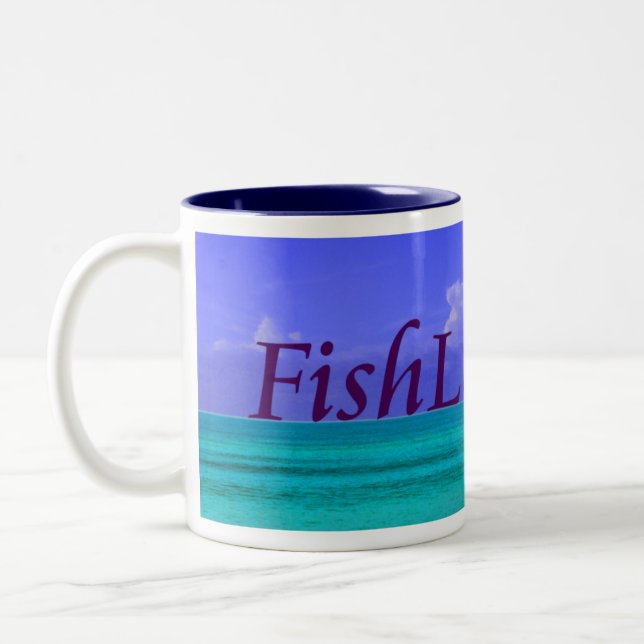 Café Em Dois Tons caneca de FishLore.com (Esquerda)