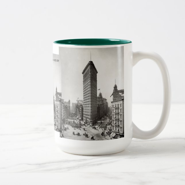 Café Em Dois Tons Caneca de Flatiron 1903 (Direita)