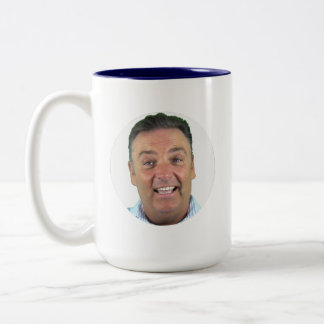 Café Em Dois Tons Caneca de Foto com Duas Cores da MARINHA - Caneca