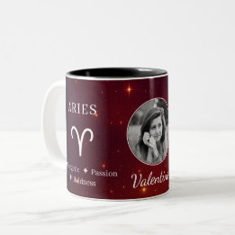 Café Em Dois Tons Caneca de Foto com Símbolo e Características do Ár