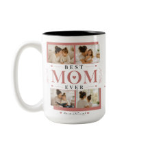 Caneca de Foto da Melhor Mãe do Mundo Personalizad