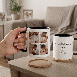 Café Em Dois Tons Caneca de Foto do Papai Presente do Melhor Papai d