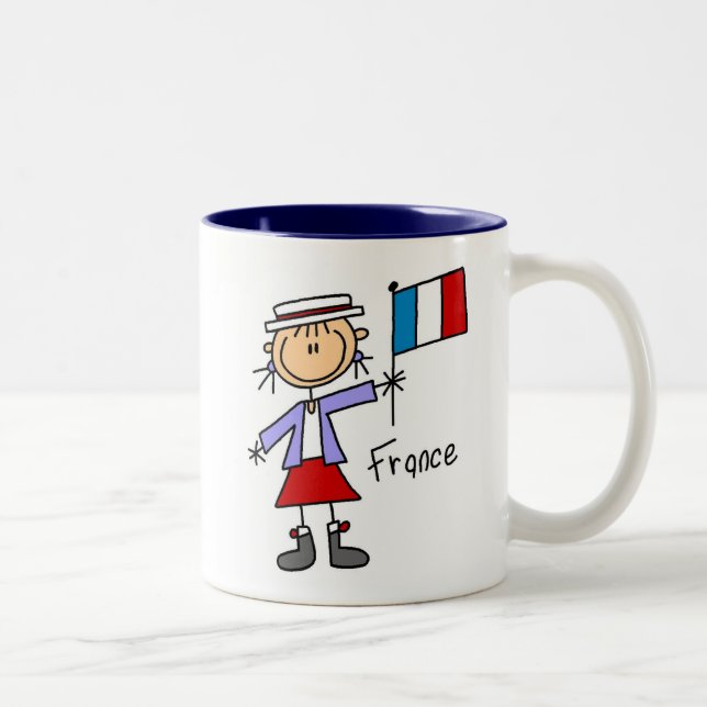 Café Em Dois Tons Caneca de France (Direita)