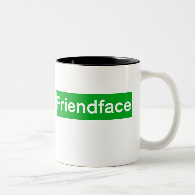 Café Em Dois Tons Caneca de Friendface (Direita)