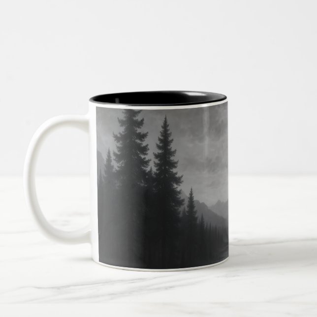 Café Em Dois Tons Caneca de Fuga para a Montanha (Esquerda)