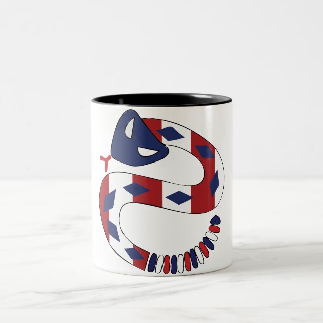 Café Em Dois Tons Caneca de Gadsden (Centro)