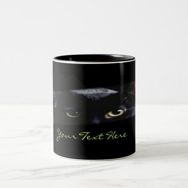 Café Em Dois Tons Caneca de Gato Preta (Centro)