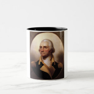 Café Em Dois Tons Caneca de George Washington