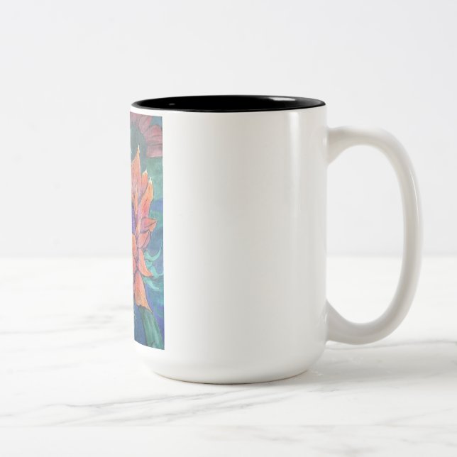 Café Em Dois Tons Caneca de girassol (Direita)