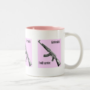 Café Em Dois Tons Caneca de Girlvivalist AK-47