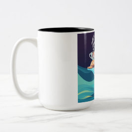 Café Em Dois Tons Caneca de Golfinho