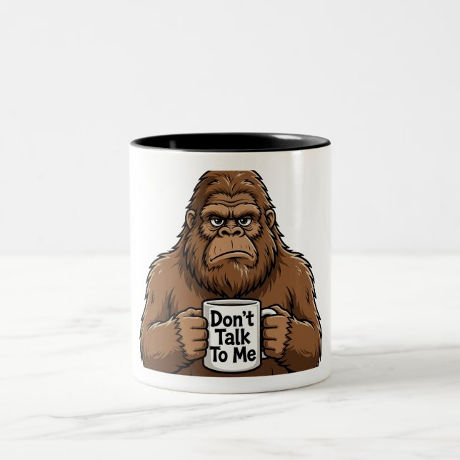 Café Em Dois Tons Caneca de gorila zangado (Centro)