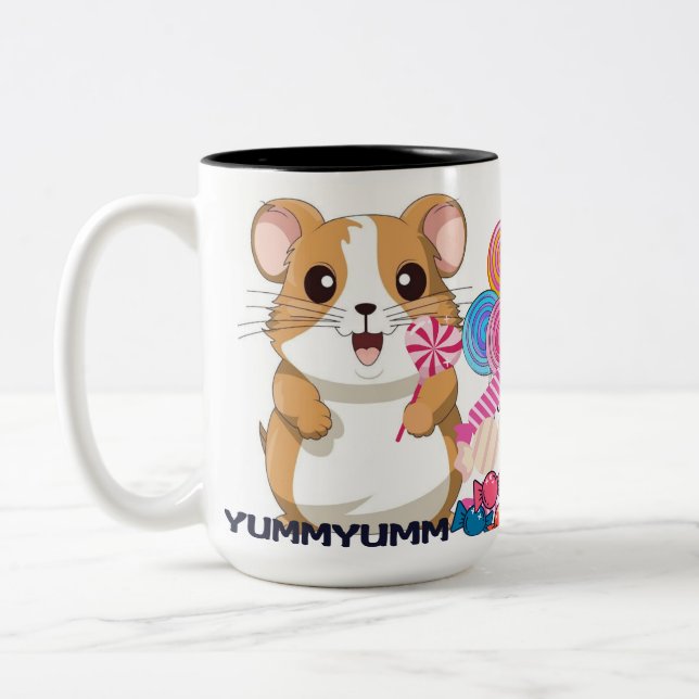 Café Em Dois Tons caneca de hamster (Esquerda)