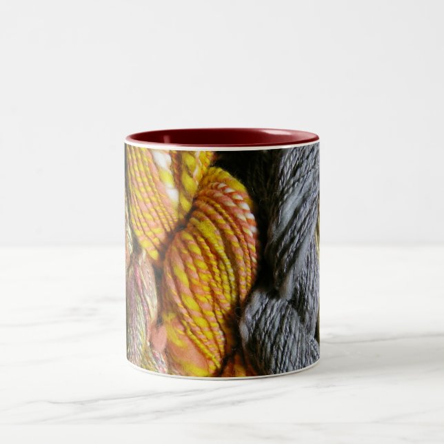 Café Em Dois Tons Caneca de Handspun (Centro)