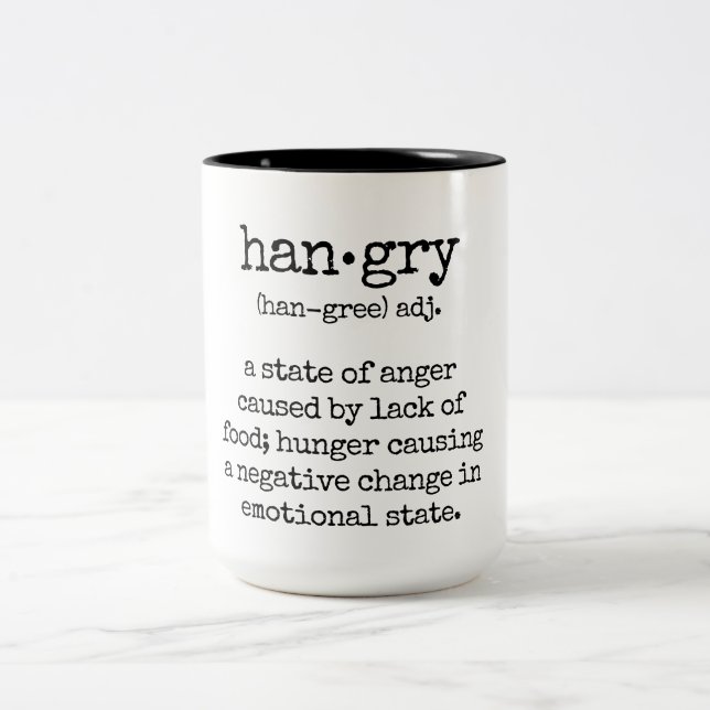 Café Em Dois Tons Caneca de Hangry (Centro)