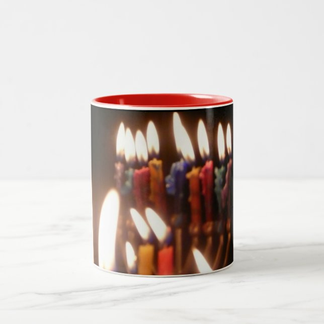 Café Em Dois Tons Caneca de Hanukkah (Centro)