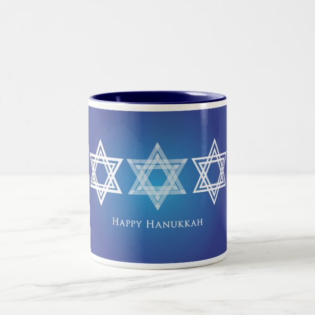 Café Em Dois Tons Caneca de Hanukkah (Centro)