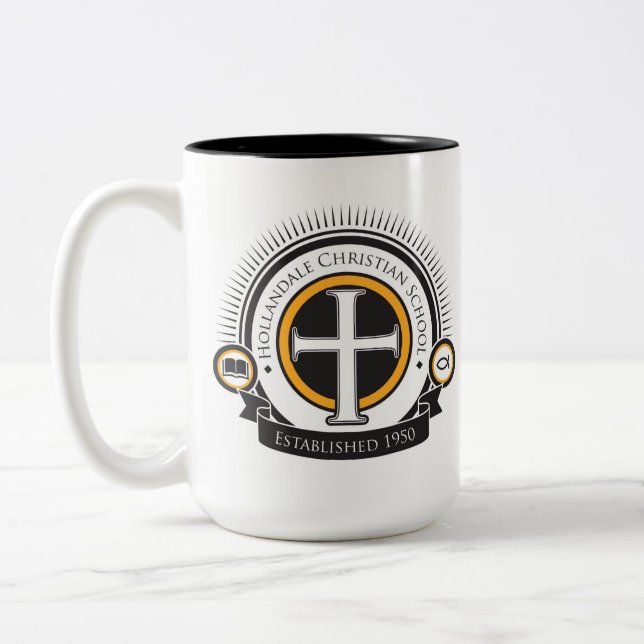 Café Em Dois Tons Caneca de HCS (Esquerda)