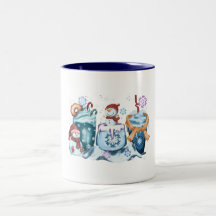 Caneca de Homem de Neve