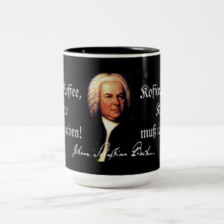 Café Em Dois Tons Caneca de J.S. Bach Koffee