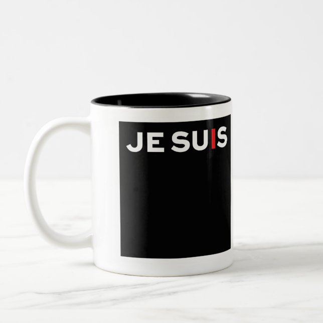 Café Em Dois Tons Caneca de Je Suis (Esquerda)