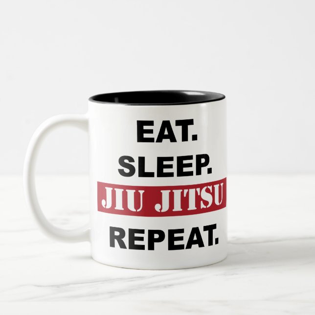 Café Em Dois Tons Caneca de Jiu Jitsu (Esquerda)