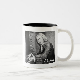 Café Em Dois Tons Caneca de Johann Sebastian Bach