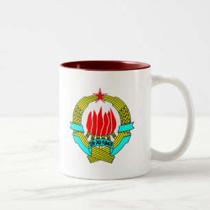 Café Em Dois Tons Caneca de Jugoslávia