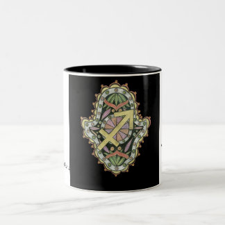 Café Em Dois Tons Caneca de Khamsa do Sagitário
