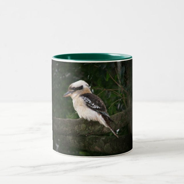 Café Em Dois Tons Caneca de Kookaburra das montanhas de Bunya (Centro)
