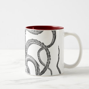 Café Em Dois Tons Caneca de Kraken