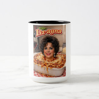 Café Em Dois Tons Caneca de Lasanha Elizabeth Taylor