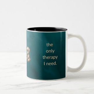 Café Em Dois Tons Caneca de Leitura de Cachorro Fofo Presente para L