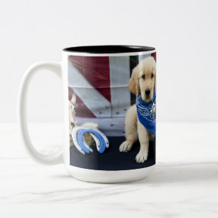 Café Em Dois Tons Caneca de Levi do vaqueiro