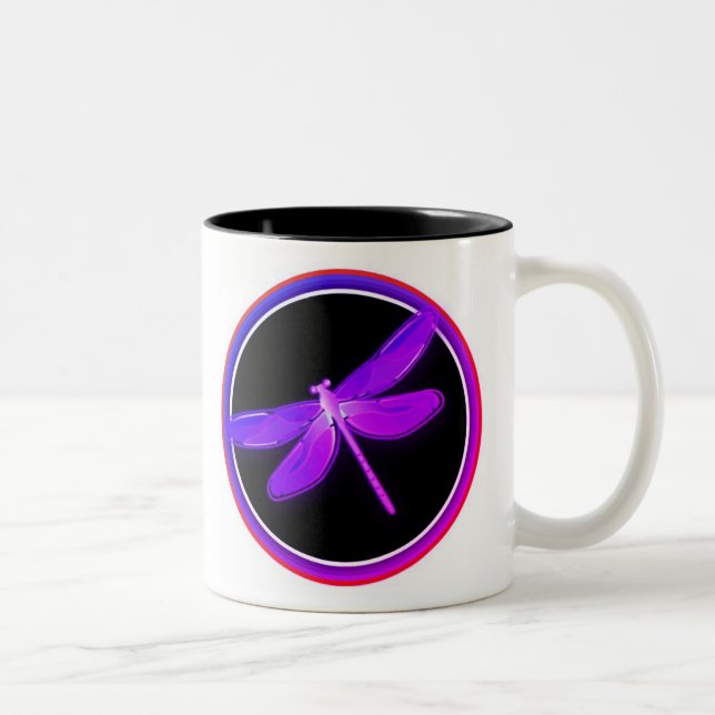Café Em Dois Tons caneca de libélula (Direita)