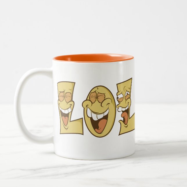 Café Em Dois Tons Caneca de LOL (Esquerda)