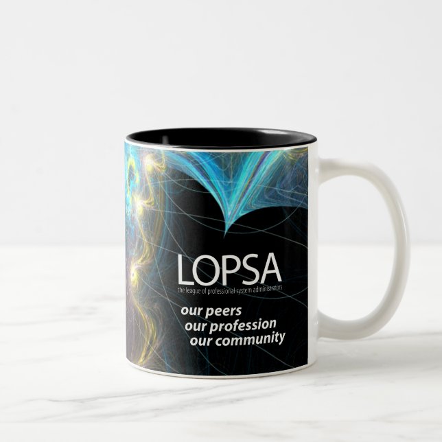 Café Em Dois Tons Caneca de LOPSA (Direita)