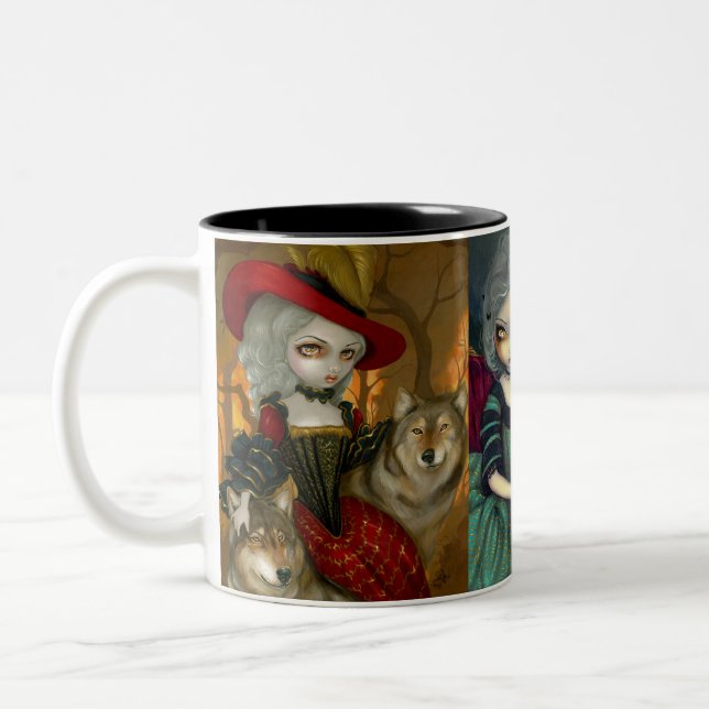 Café Em Dois Tons Caneca de "Loup-Garou" (Esquerda)