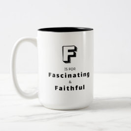 Café Em Dois Tons Caneca de Louvor de Luxo Personalizada F - Fascina