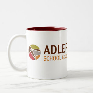Café Em Dois Tons Caneca de luxe 2 da escola de Adler